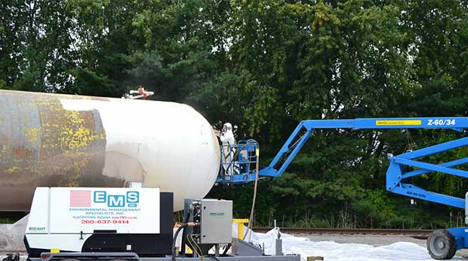 سیستم پایش محیطی در محوطه Wet Blast